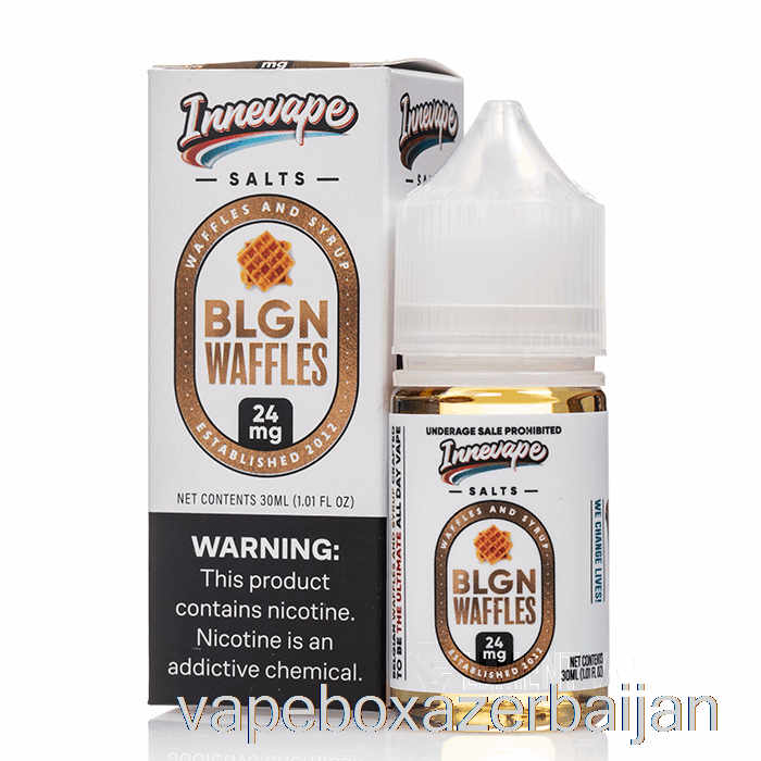 E-Juice Vape BLGN Waffles SALTS - Innevape E-Liquids - 30mL 24mg